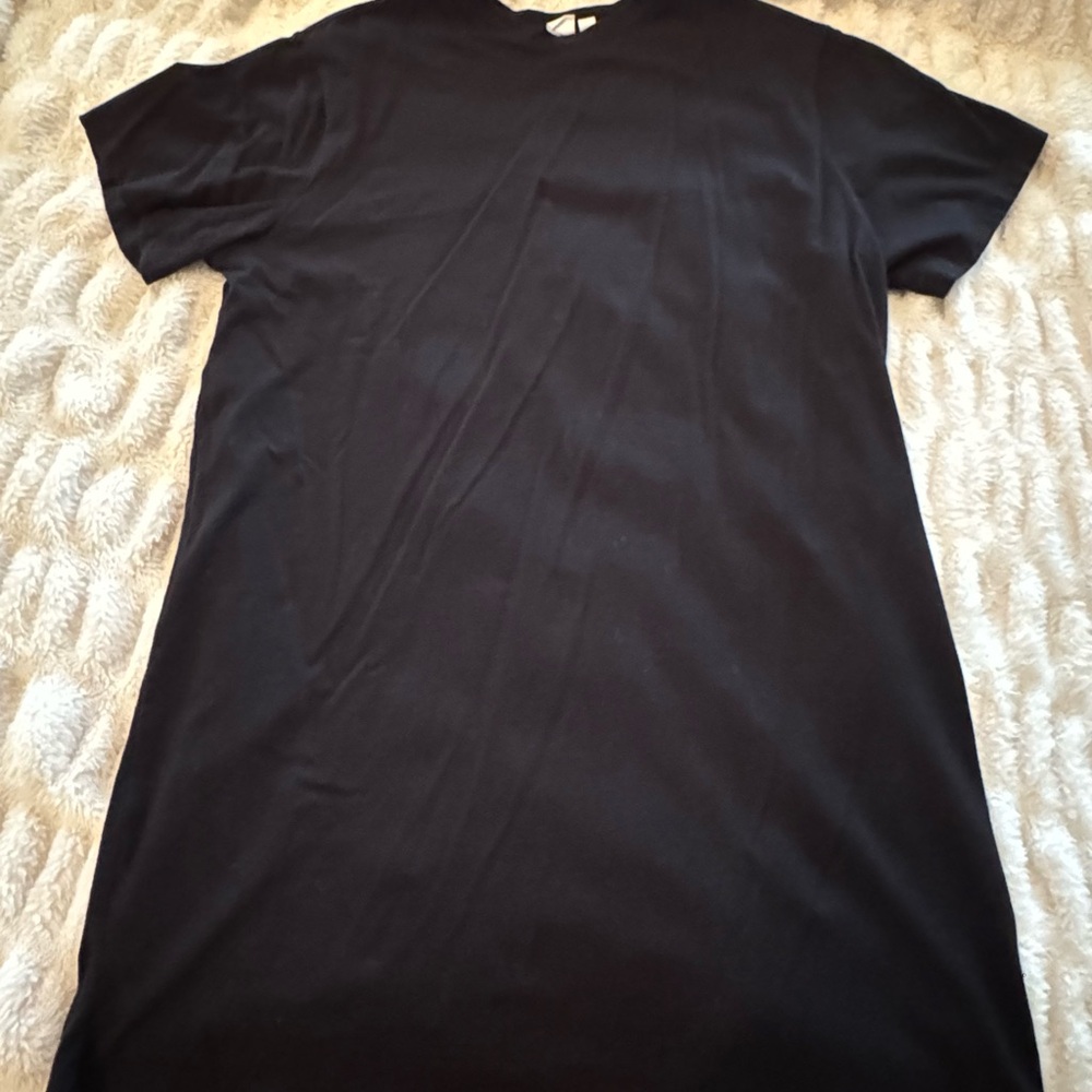 GAP Black T-Shirt Dress XL Casual Short Sleeve Minimalist